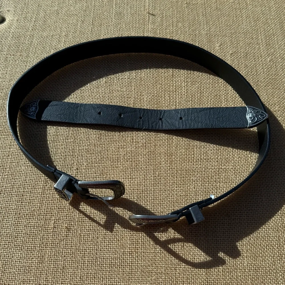 BKE Double Buckle Western Belt Size Small